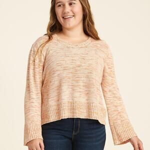 LC Lauren Conrad Juniors XXL Rainbow Multicolor Knit Pullover Sweater NWOT